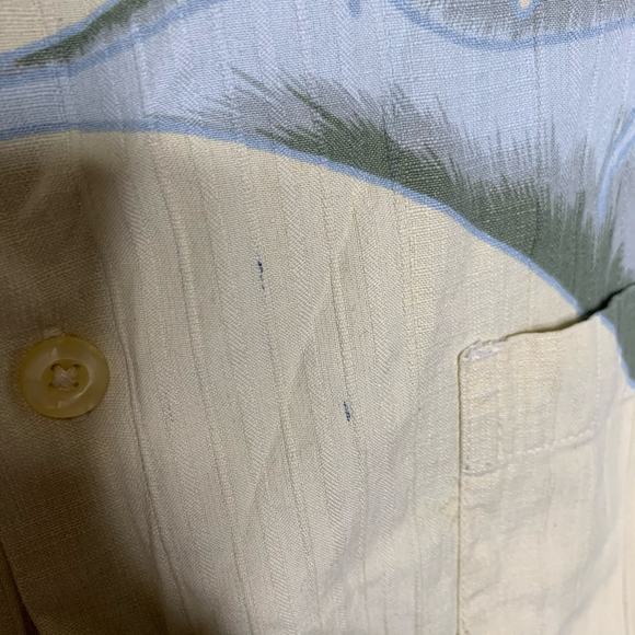 Kona Kai trading Company 70% Silk Button Down Shirt Size L - Picture 3 of 6